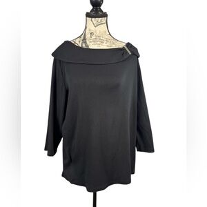 Rafaella Studio Women’s Plus Size Black Knit Top Size 1X